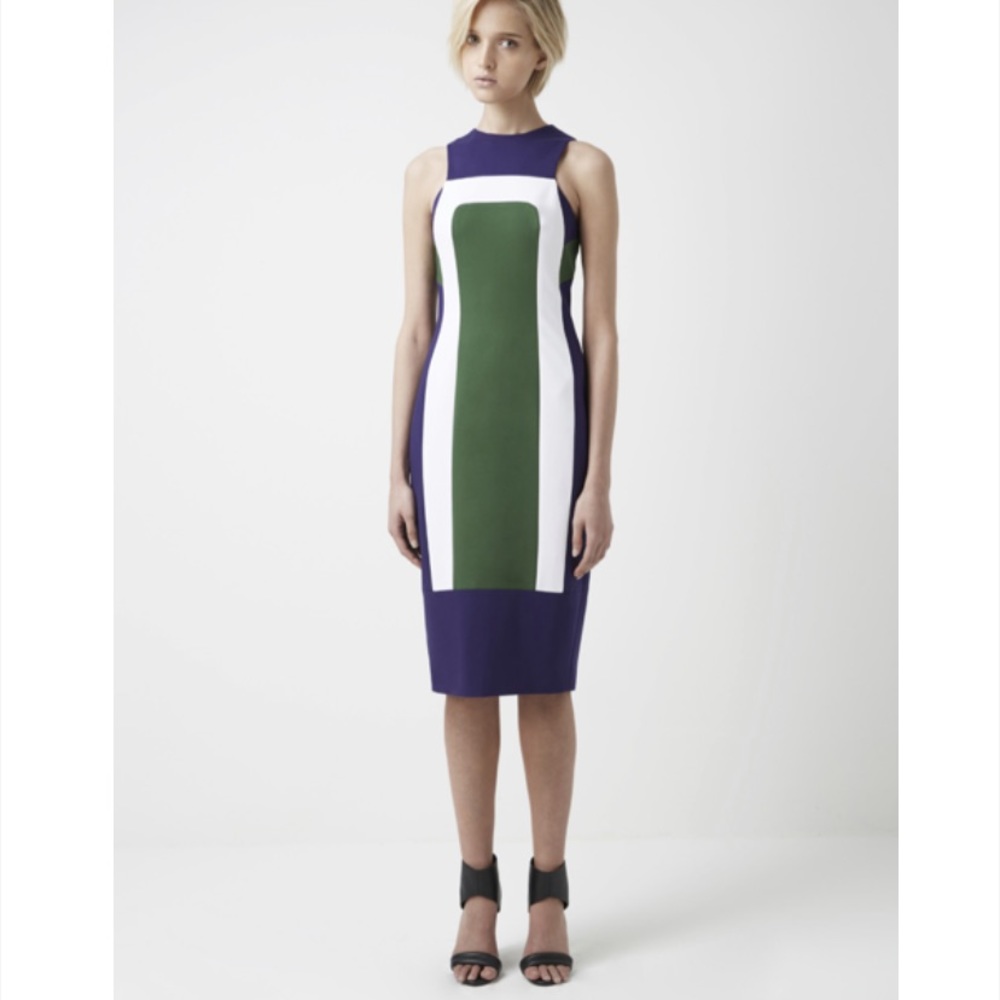 Finders keepers the border colorblock midi dress